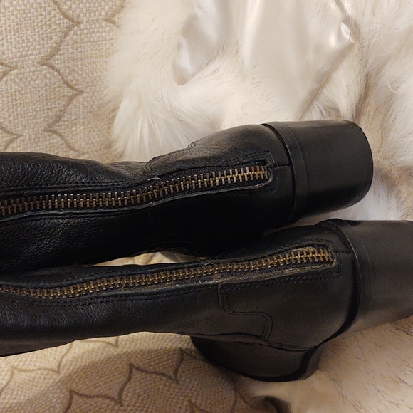 Calvin Klein leather knee boots - Picture 8 of 12